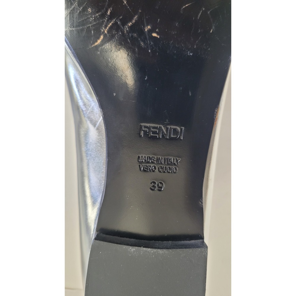 Fendi Silver Flats with Buckle Detail - Picture 9 of 16